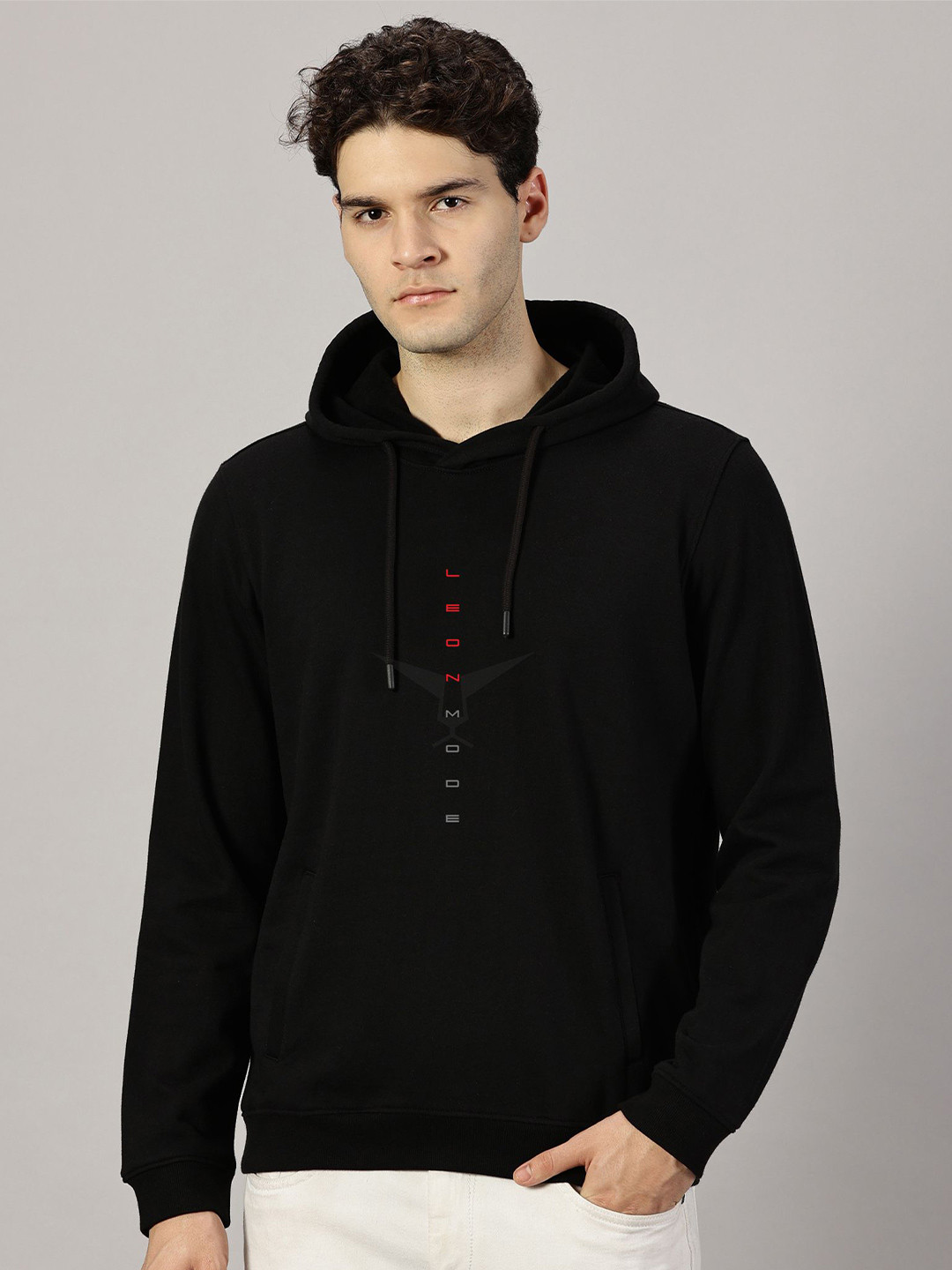 LEON Men Leon Mode Printed Hooded Sweatshirt