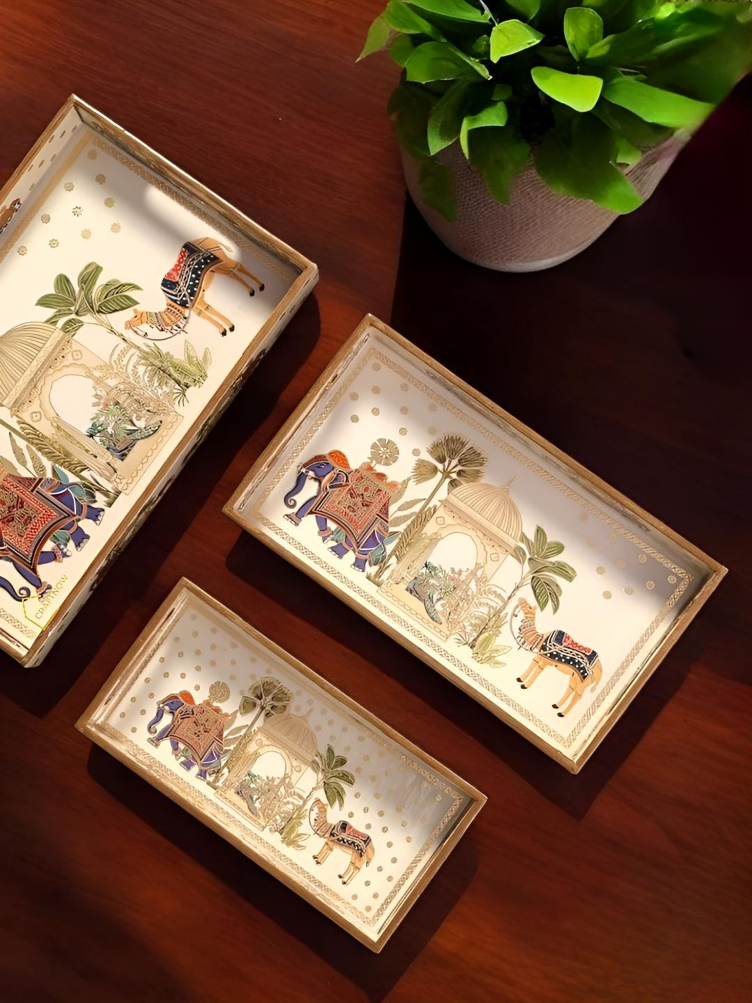 CRAFTNOW Set Of 3 Serving Tray