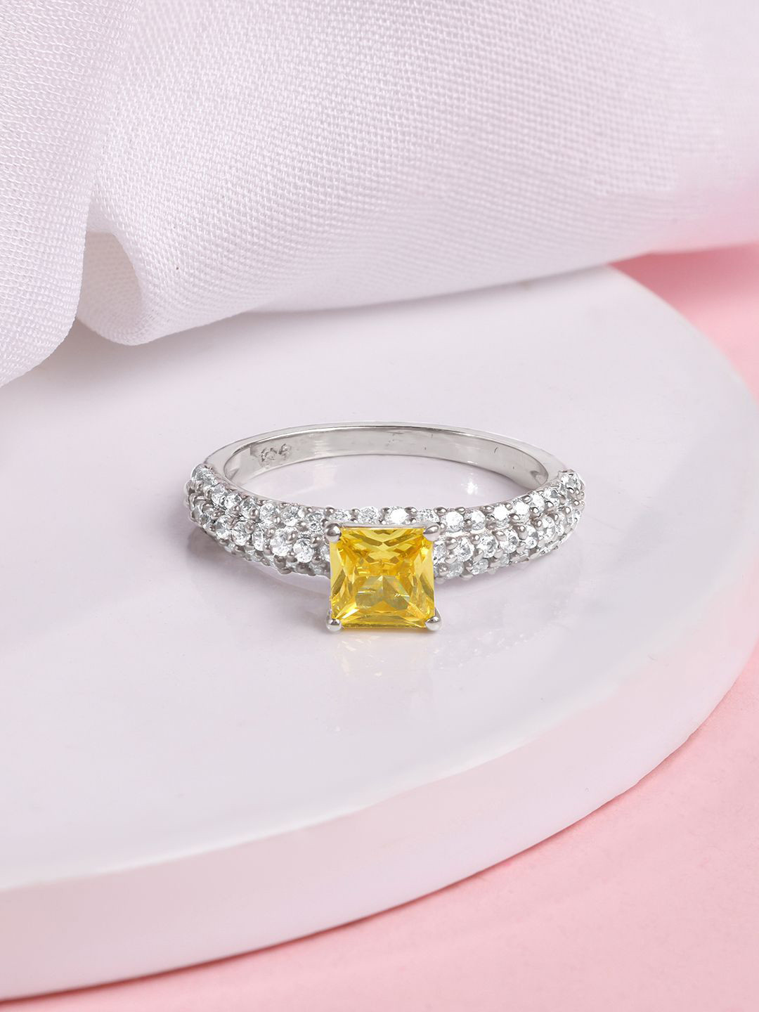 GIVA 925 Silver Every Moment Ring Fixed Size Indian-12