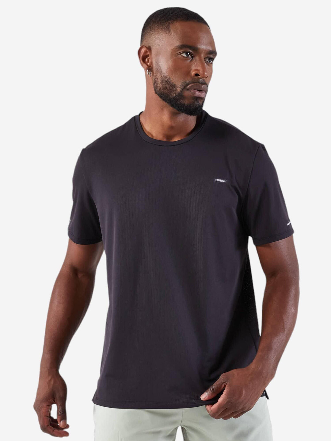 Decathlon KIPRUN - Men Brand Logo Print Relaxed Fit Tshirts