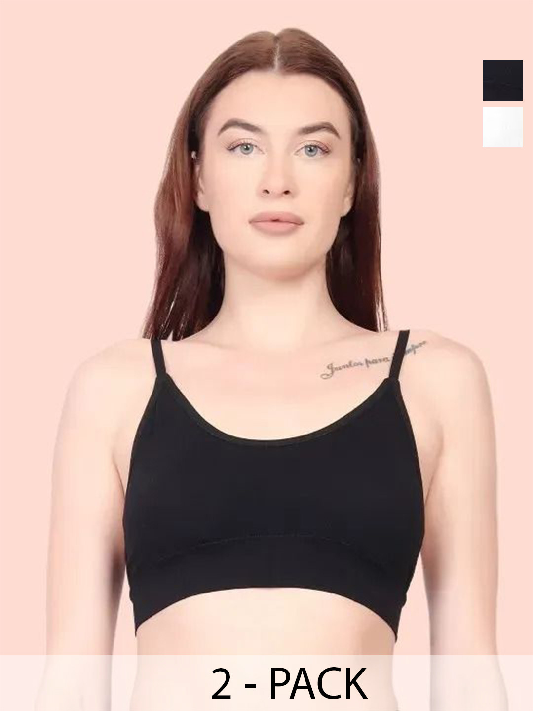 VS Beauti Women Pack Of 2 Seamless Bralette Padded Wireless Bra