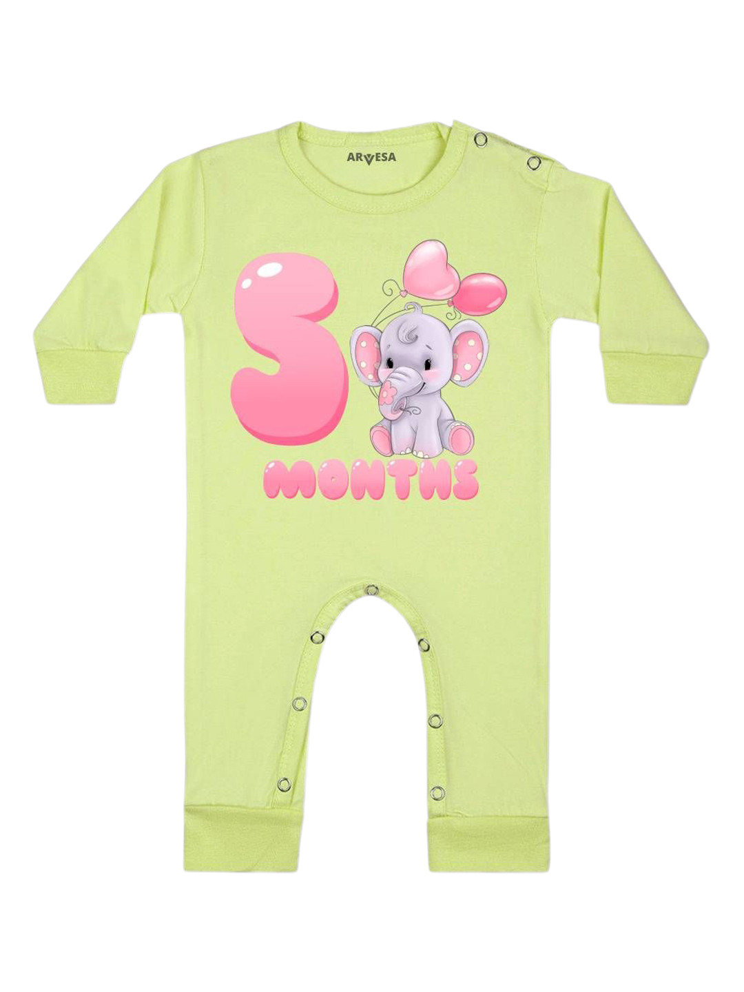 Arvesa Infants 5 Month Printed Bodysuits