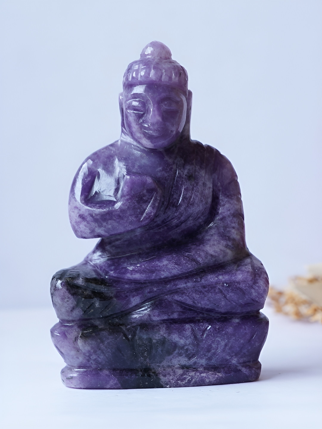 Zhupuk Purple Crystal Glossy Living Room Medium Showpiece - 1 Inches