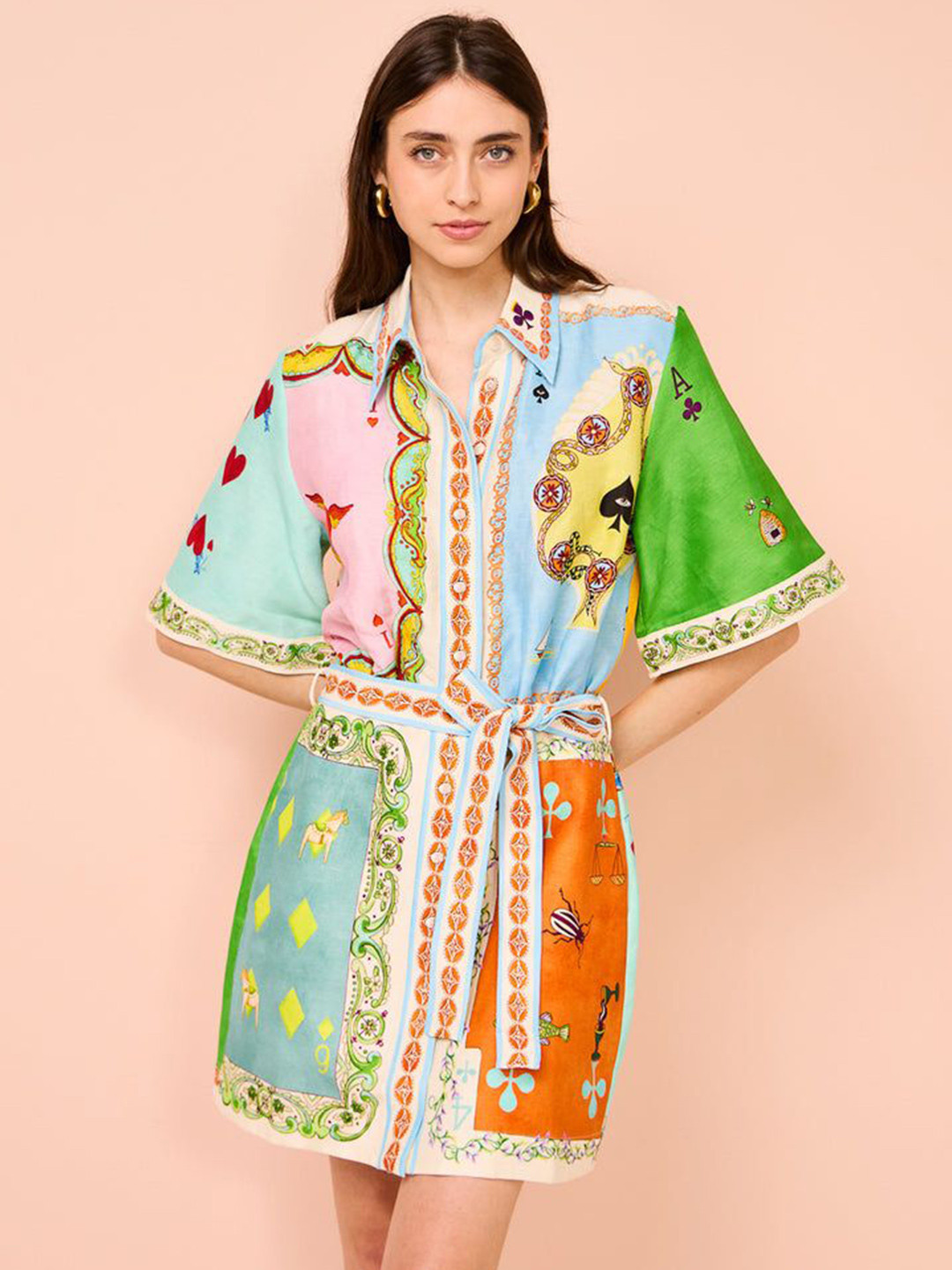 Routes by All About You Women 1 Floral Print Fit & Flare Above Knee Length Dress