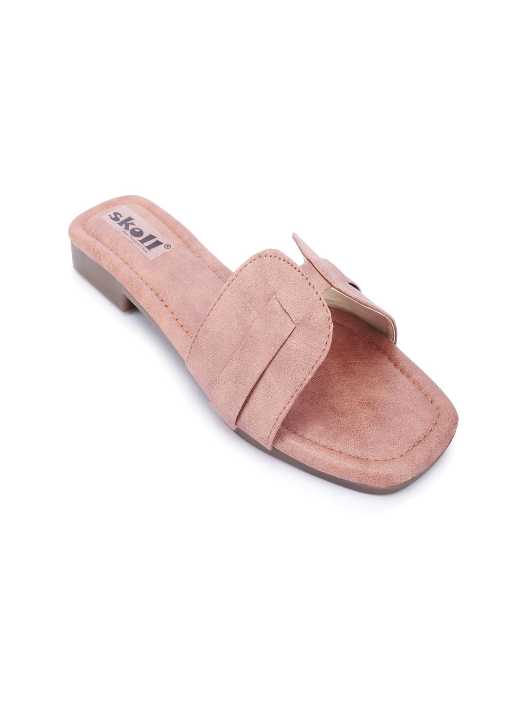 SKOLL Women Synthetic Leather Solid Open Toe Flats