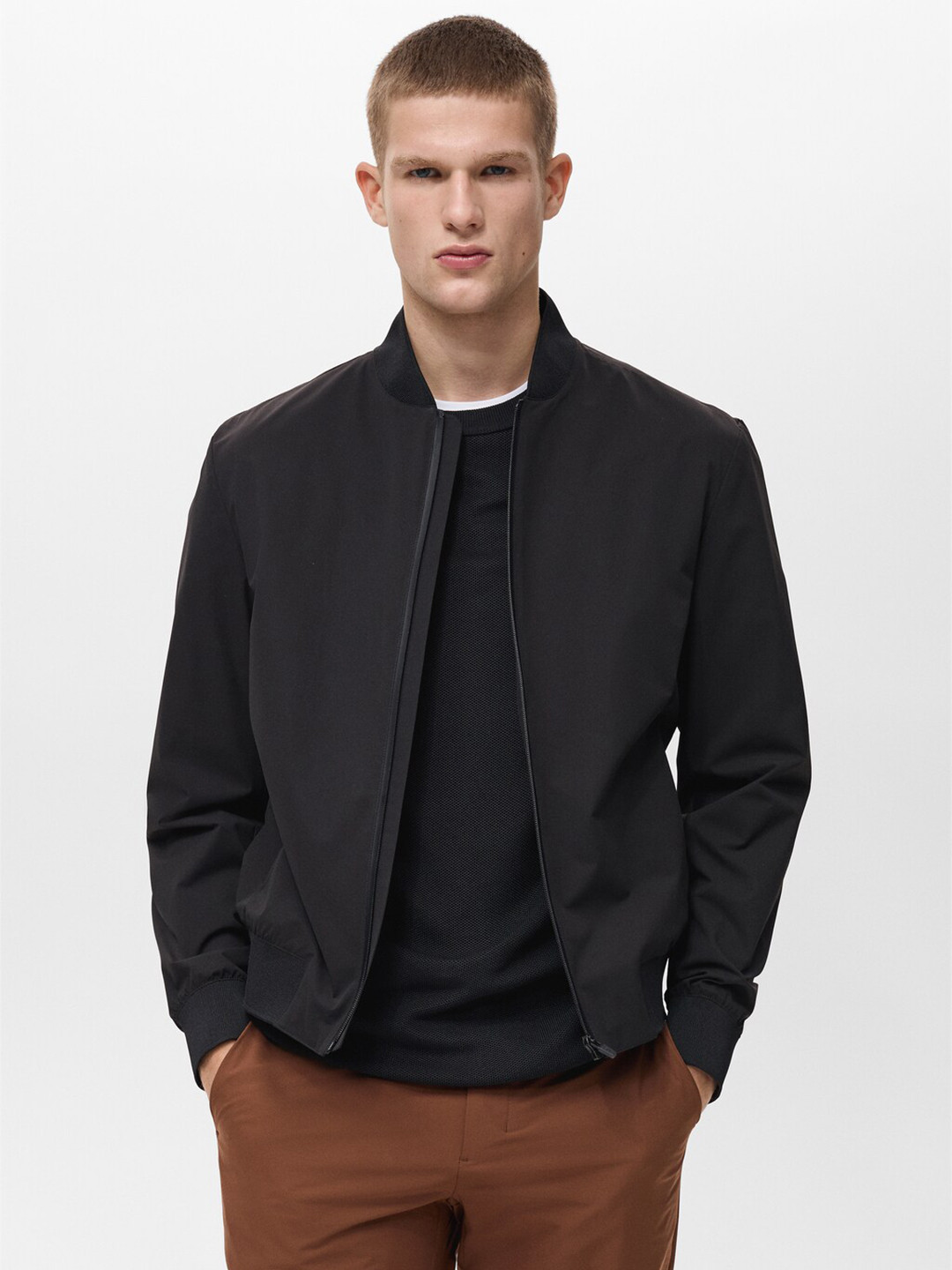 MANGO MAN Men Waterproof Bomber Jacket with Coolmax Technology