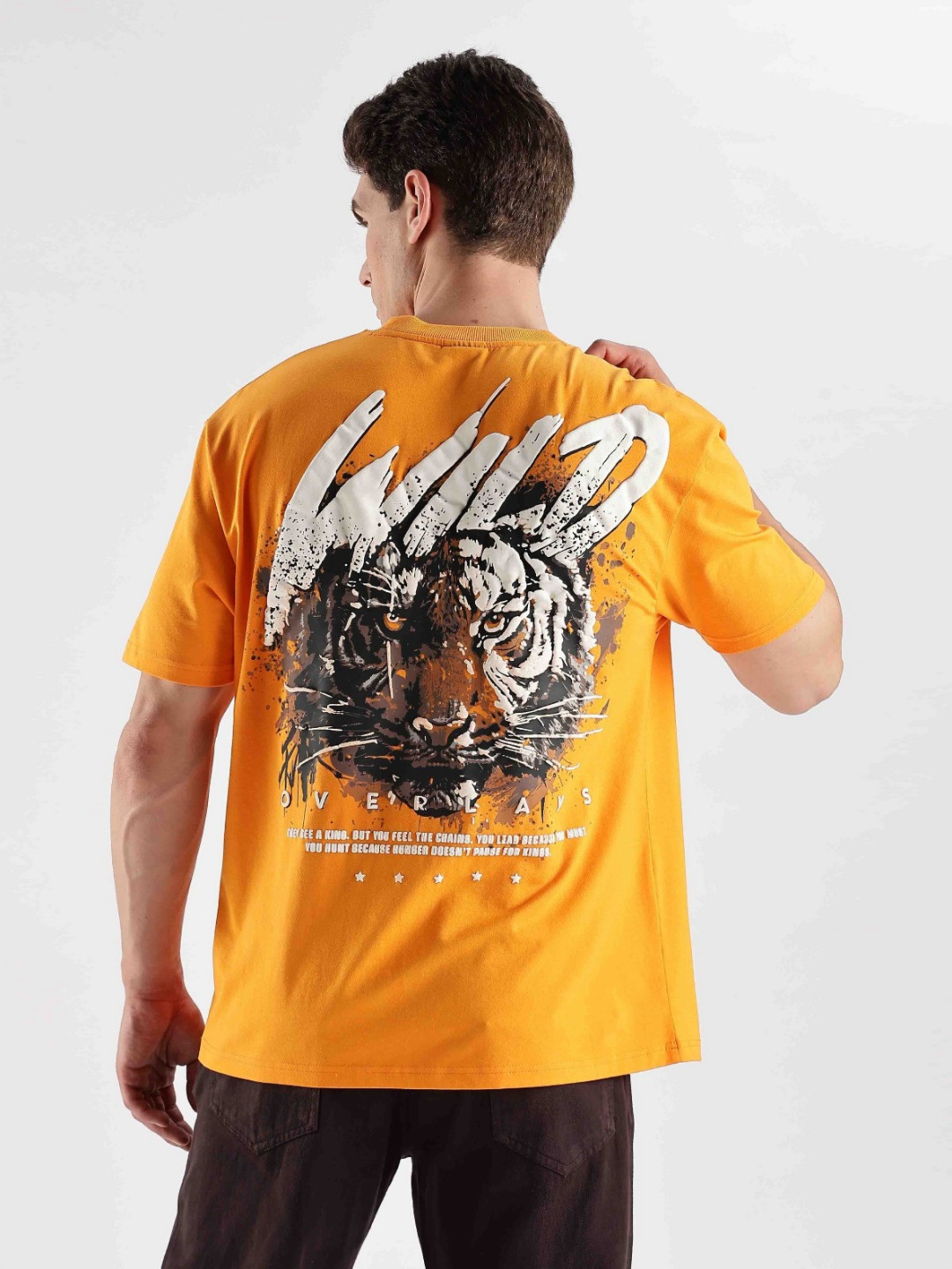 Overlays Blazing Wild Graphic Printed Relaxed Fit Cotton T-shirt