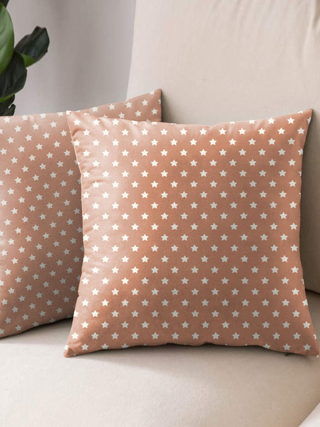 Aura Unisex Orange Cushion Covers