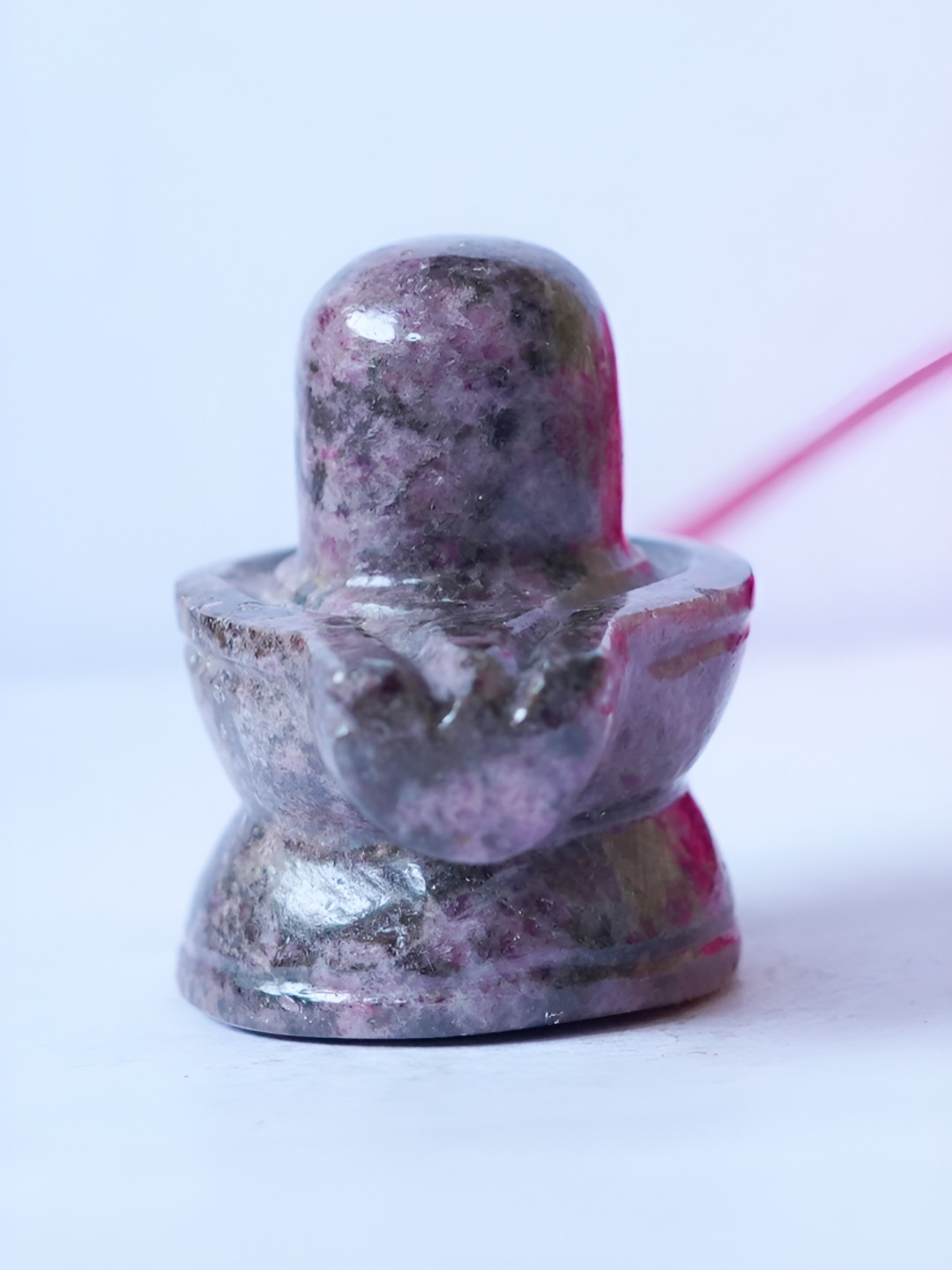 Zhupuk Pink Crystal Matte Prayer Room Tiny Showpiece - 1 Inches