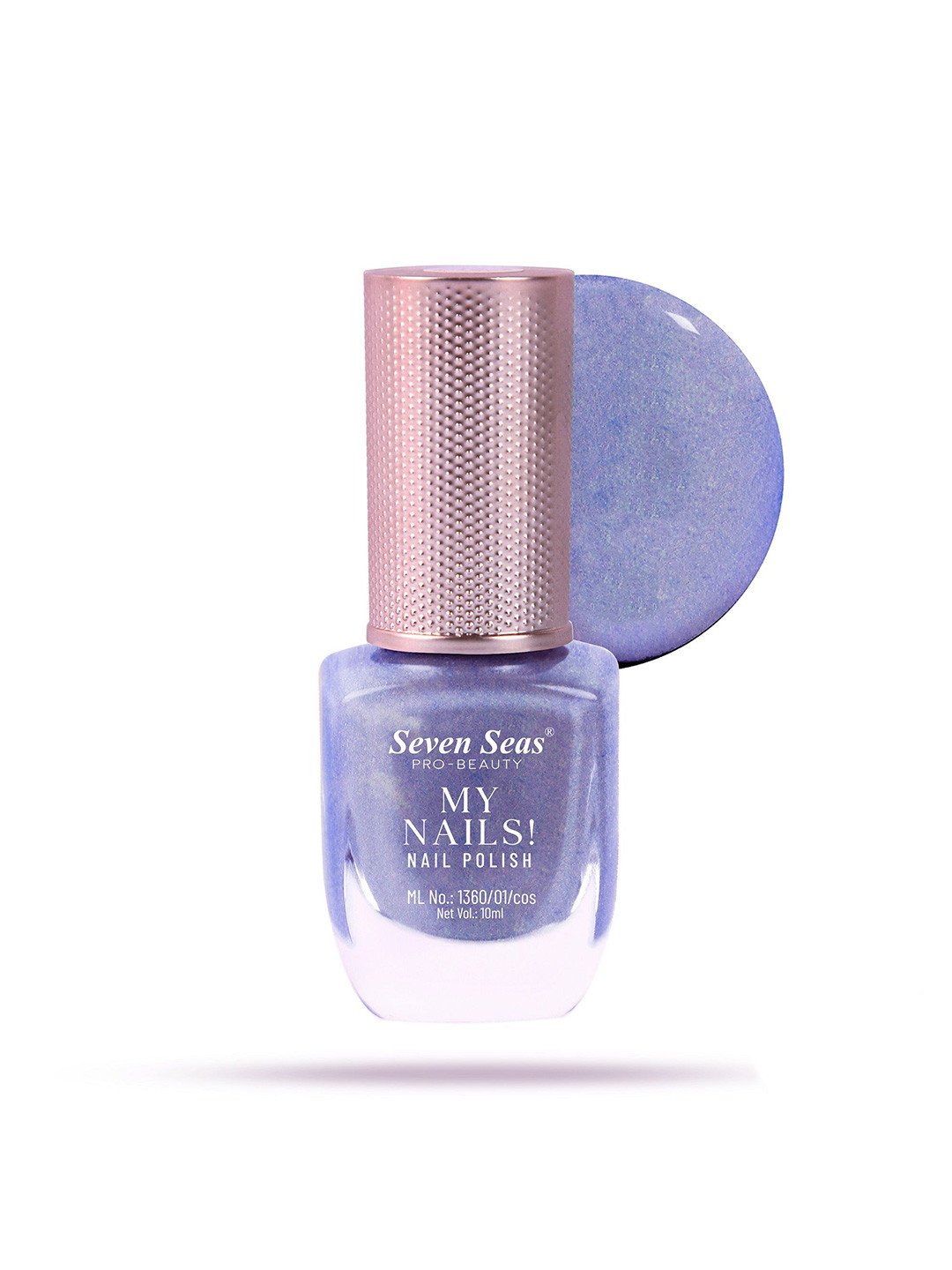 Seven Seas My Nails Long-Lasting Glitter Nail Polish - 10 ml - Shade 355 - Lavender