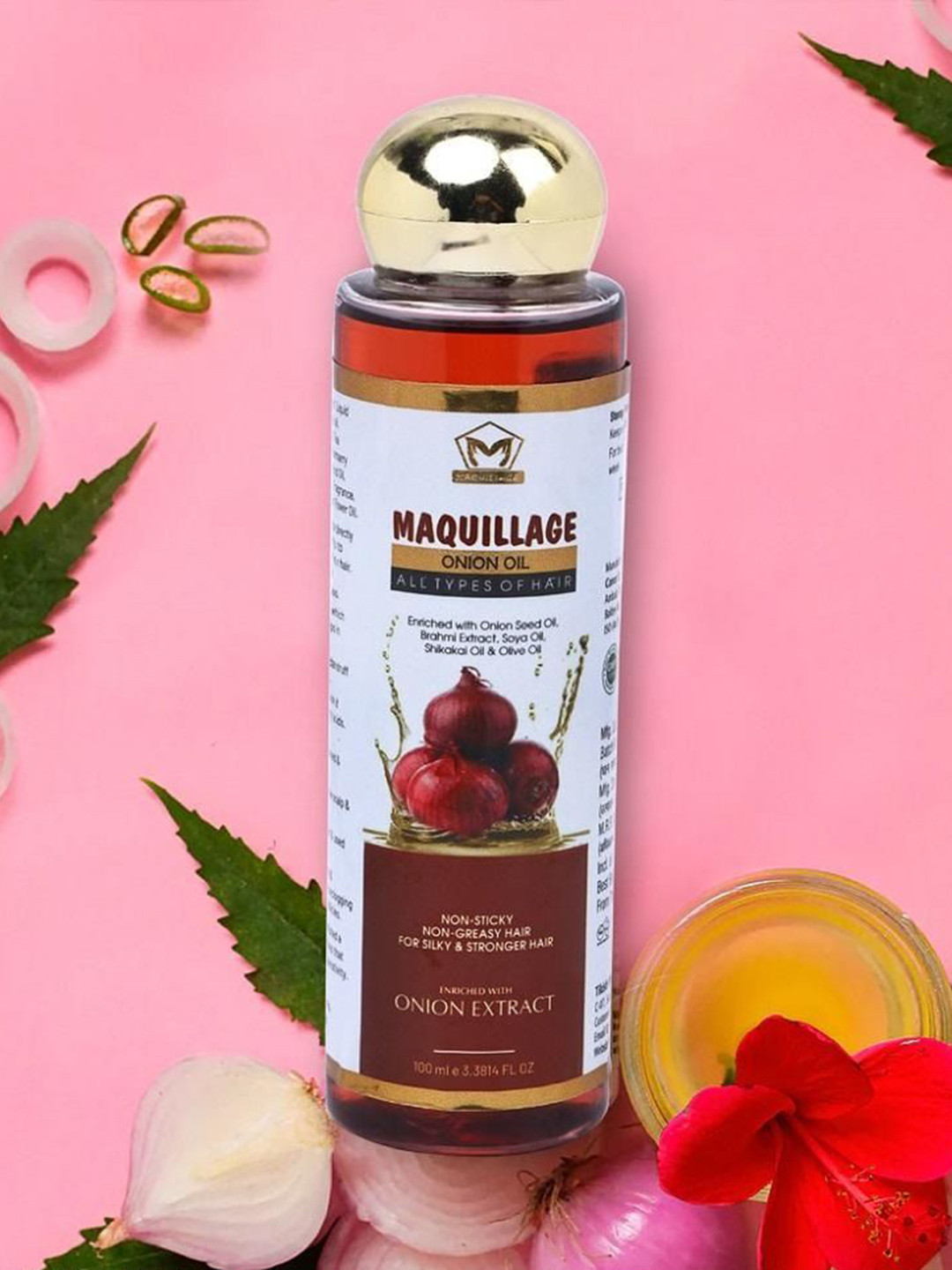 MAQUILLAGE WELLNESS Onion Hair Oil For Hair Growth & Hair Fall Control - 100 ml