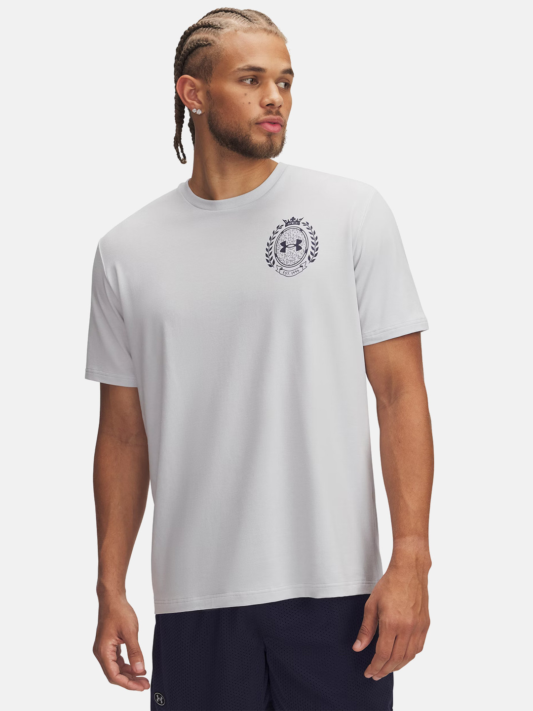 UNDER ARMOUR Graphic & Typography Print Quick-Dry Athletic Club Relaxed Fit T-shirt