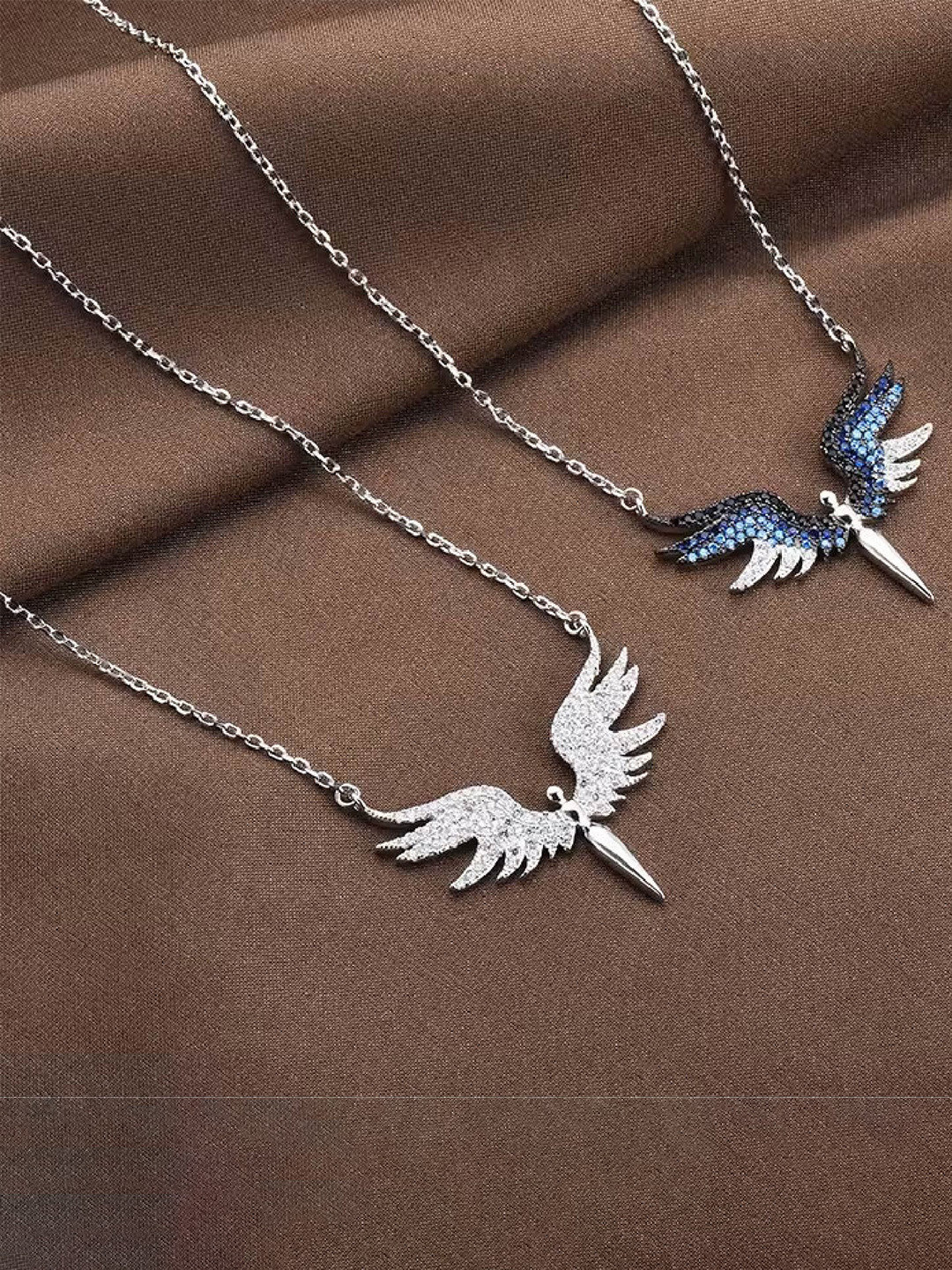 DKane Designs Wings Gold-Plated AD Studded Necklace