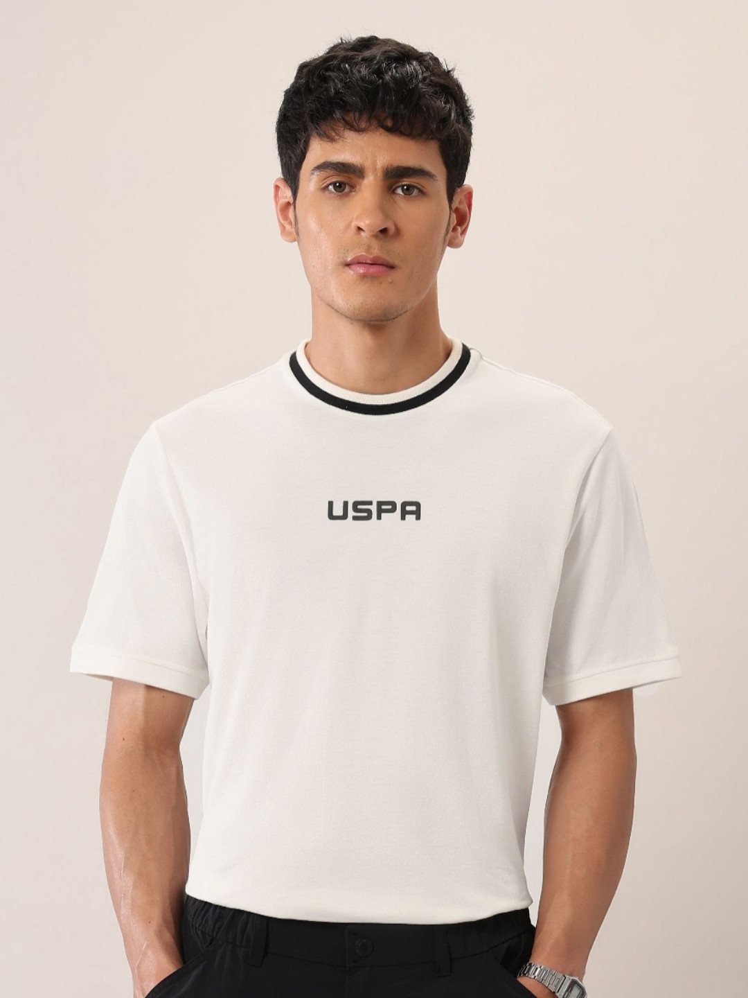 U.S. Polo Assn. Denim Co. Men Round Neck Short SleevesT-shirt