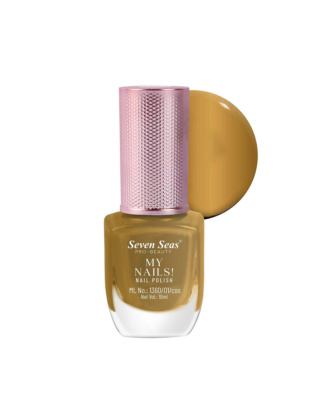Seven Seas My Nails Long-Lasting Glossy Nail Polish - 10 ml - Shade 255 - Yellow