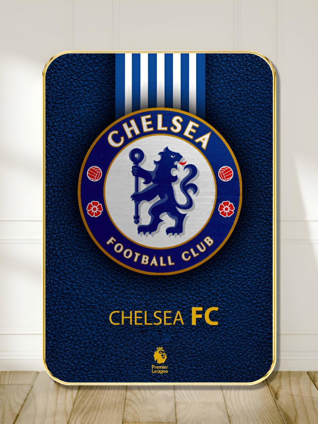Myntra Elegant Homes Chelsea FC Wood Wall Rectangle Paintings Wall Art -24 x 18In