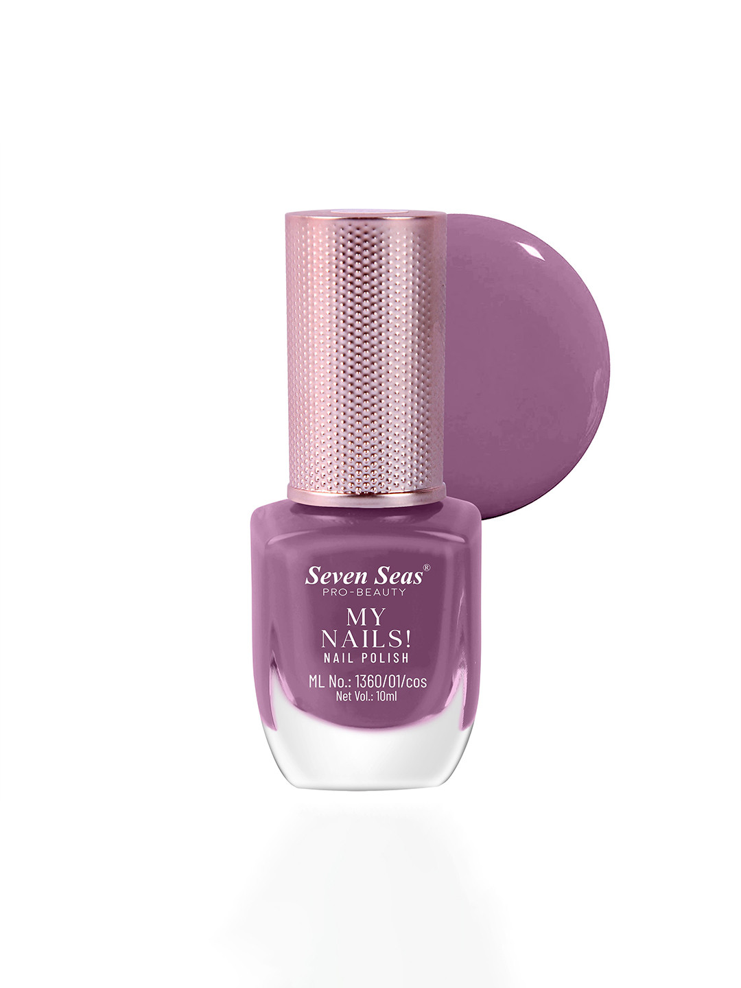 Seven Seas My Nails Glossy Finish Long Wearing Nail Polish - 10 ml - Shade 291 - Purple