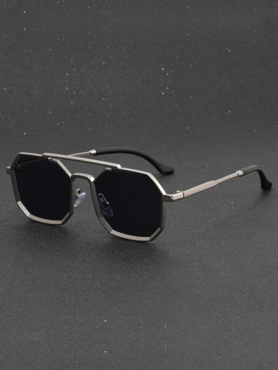 DEXENT COLLECTION Unisex Hexagon UV Protected Lens Sunglasses