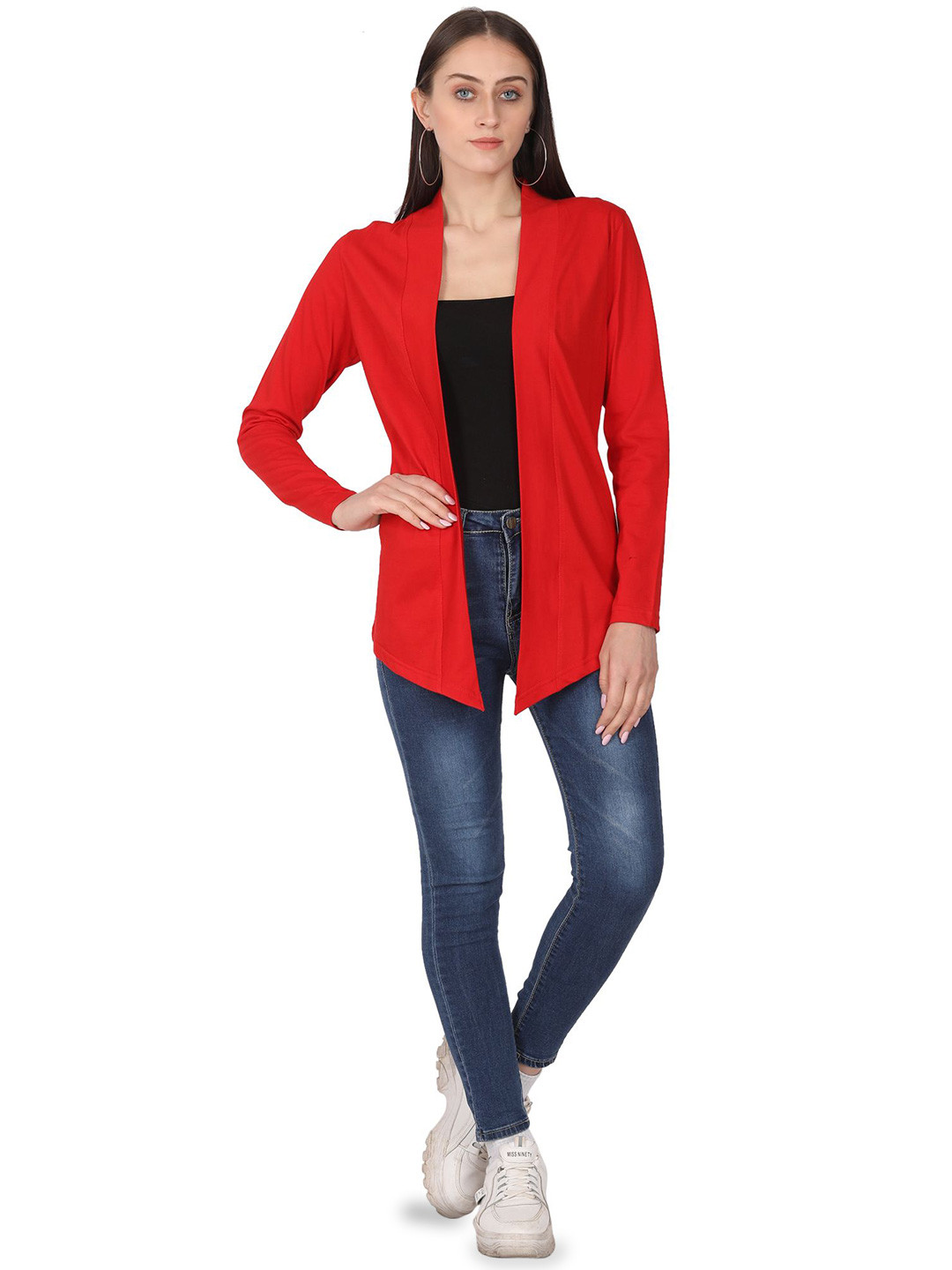 FARICON Women Longline Shrug