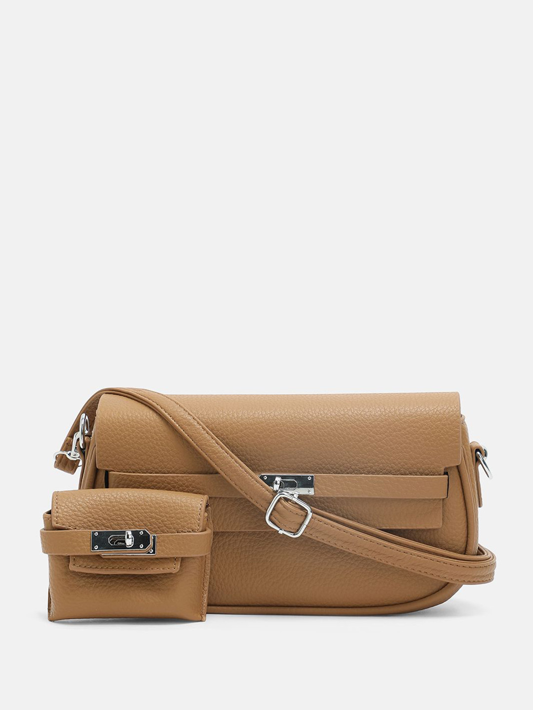 HAUTE SAUCE   Women's The Overlap-Curve Sling Bag With Pouch