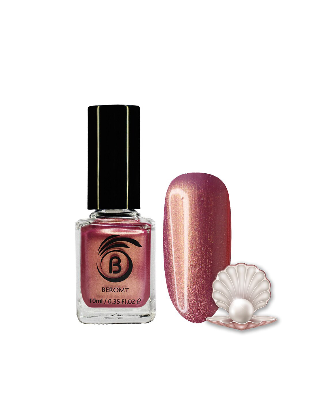 BEROMT Pearl Finish High Shine Fast Dry Nail Polish 10 ml - Pearl Of Romance 804