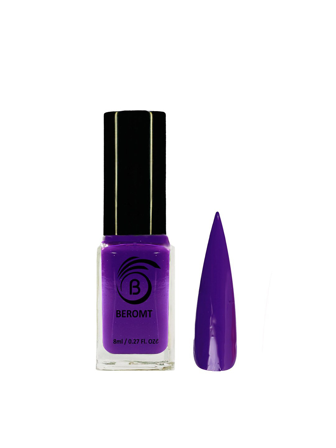 BEROMT Solid Twist Gel Finish High Gloss Fast Dry Nail Polish 8 ml - Purple 7020