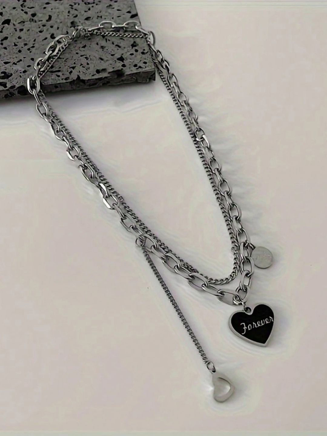 Krelin Heart Engraved Forever Necklace