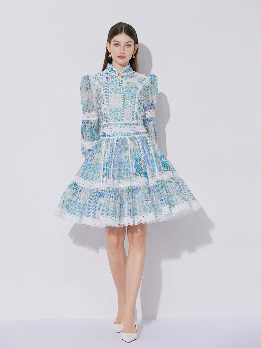 JC Collection Floral Printed New Basics Knee Length Shirt Dress