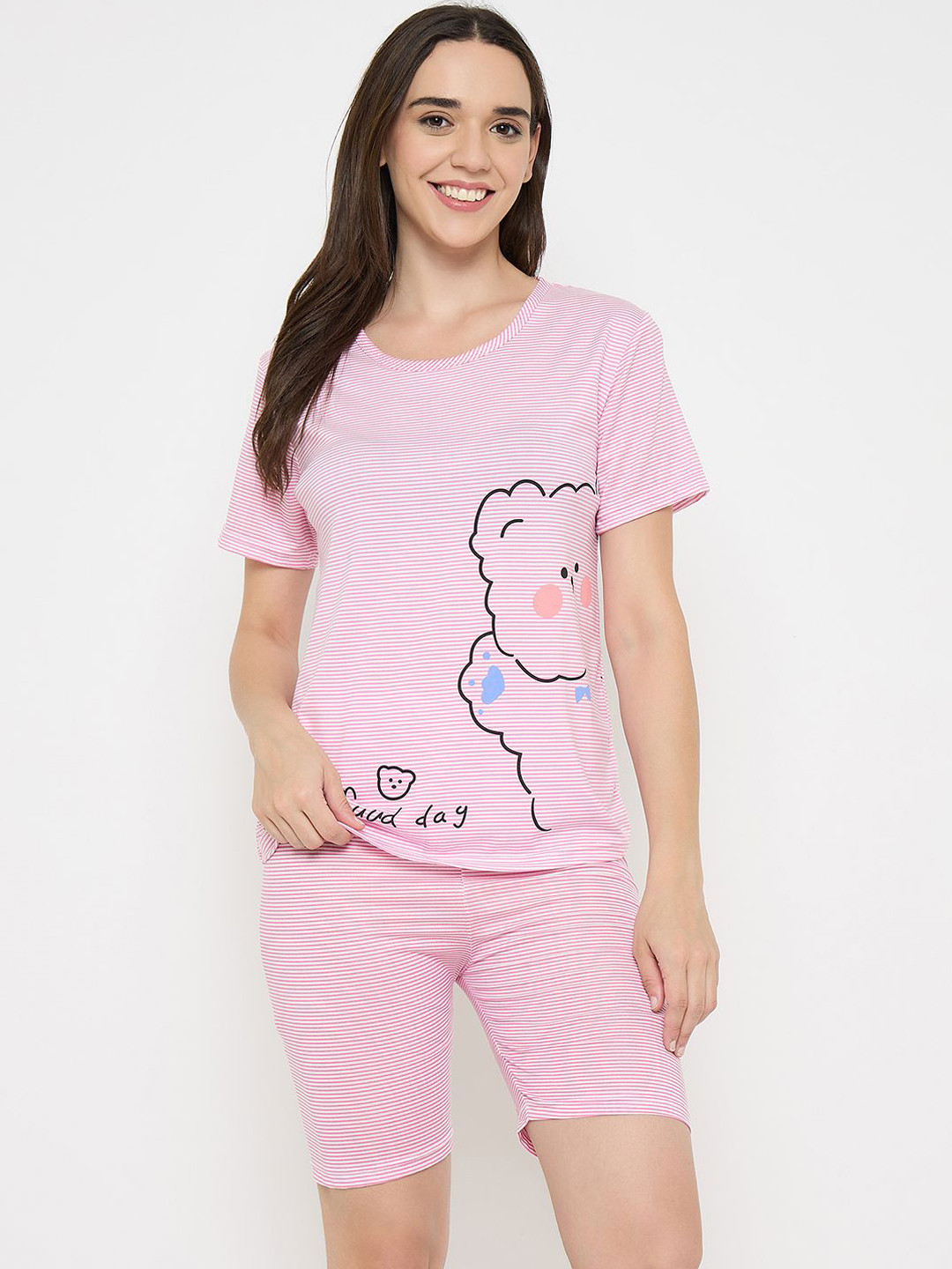 Camey Women Cartoon Characters Printed Night suit