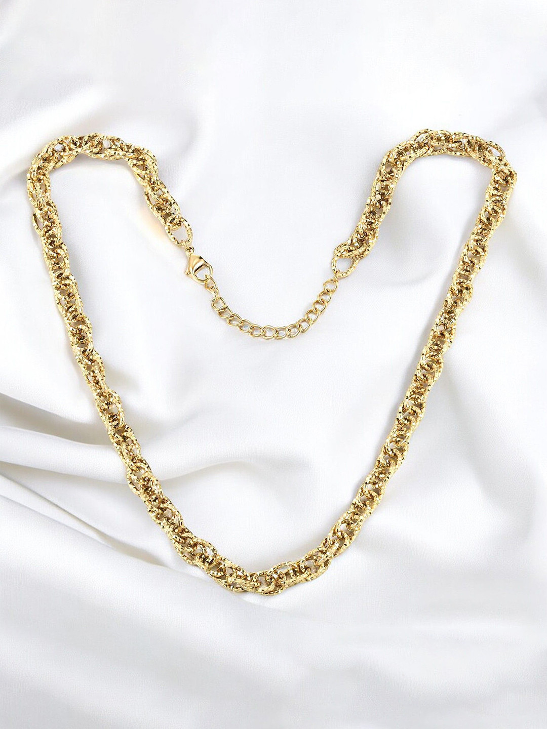 Aiza 18KT Gold Plated Mesh Chain