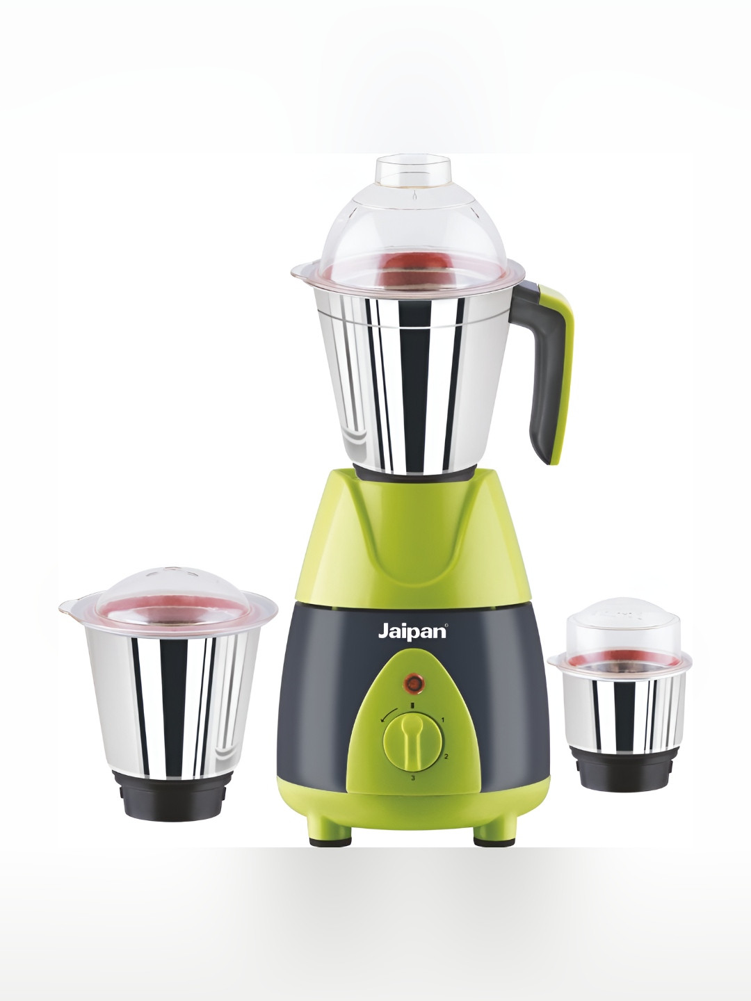 Jaipan Grand Master Green Stainless Steel Powerful Motor 3 Jars Wet and Dry Grinder-750W