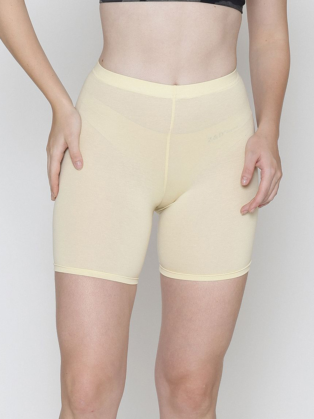 B'ZAR Cotton Mid-Rise Cycling Shorts