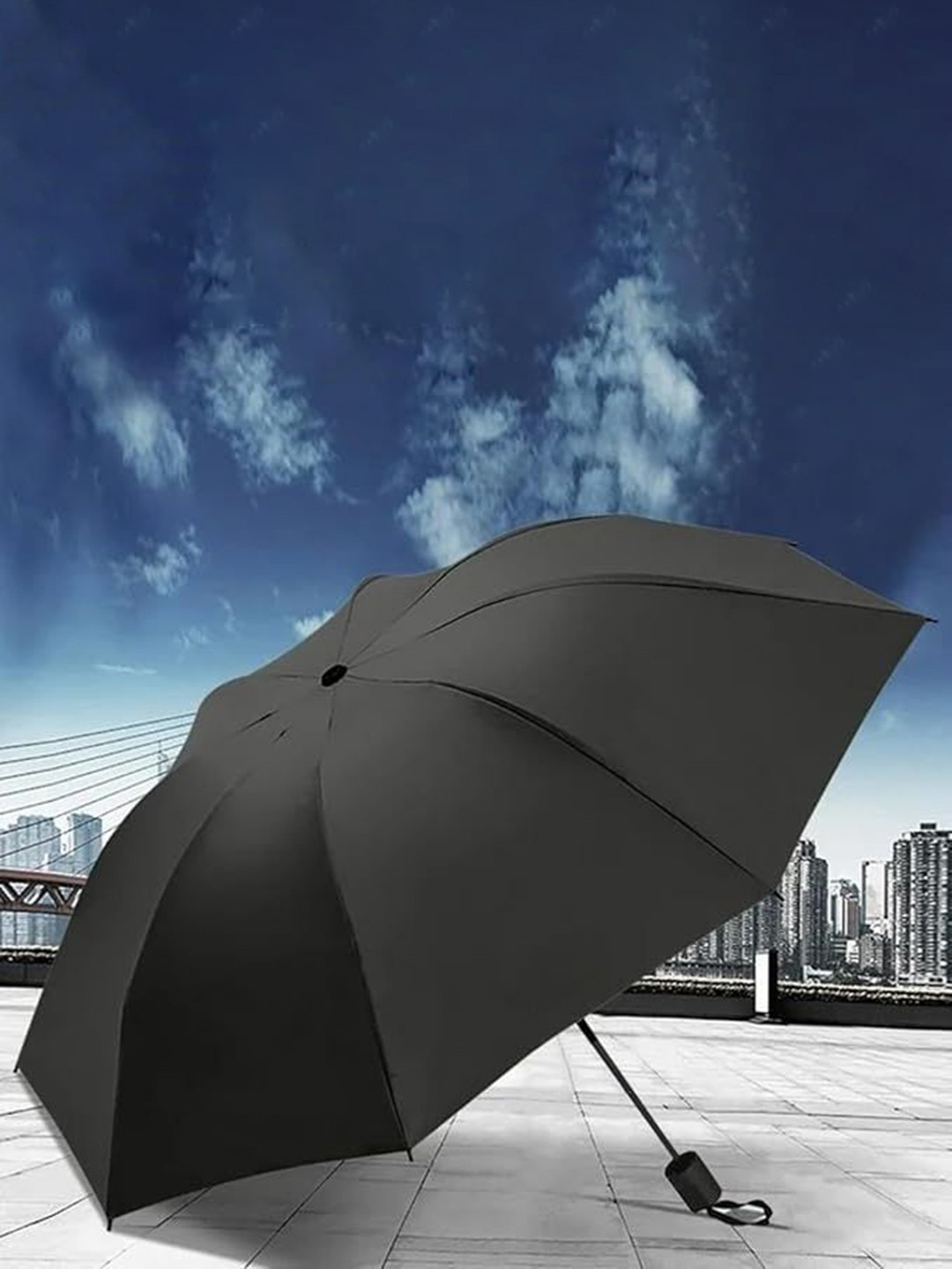 We3 Manual 2 Fold Full Cover Umbrella
