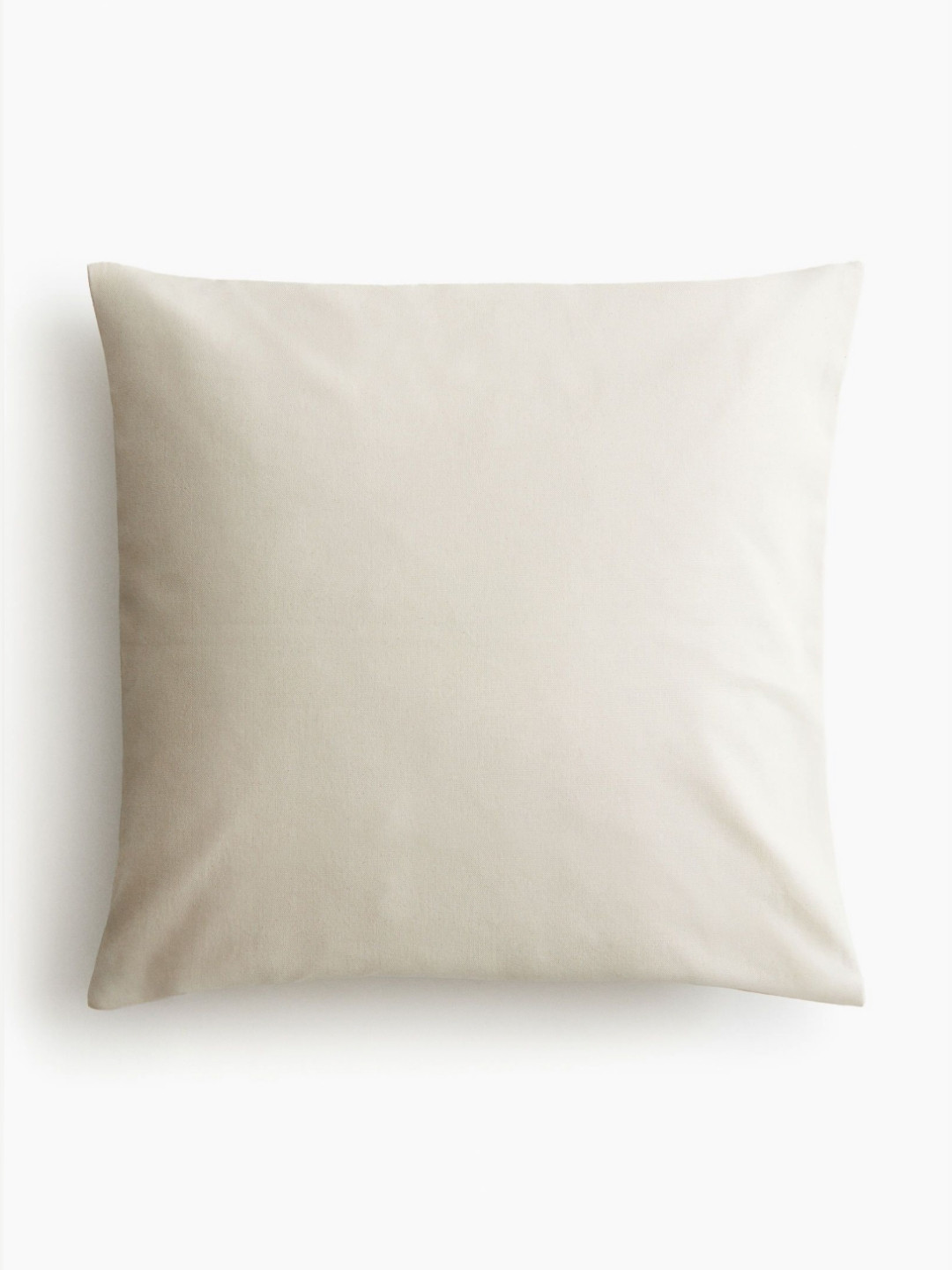 H&M Outdoor Beige Cotton Washable Textured Square Cushion Covers - 19.7 x 19.7 In