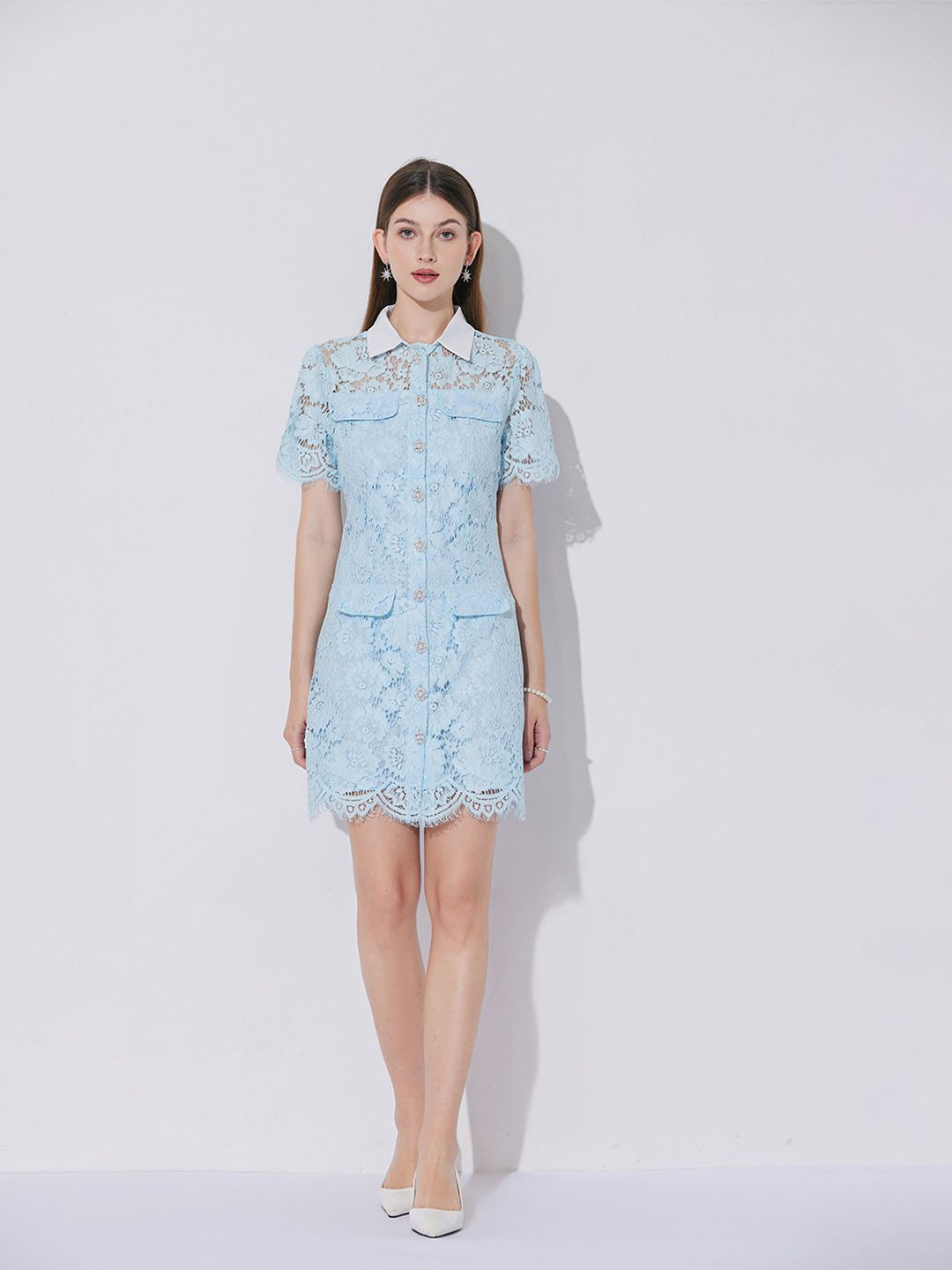 JC Collection Women Self Design Utility Pockets Shirt Dress