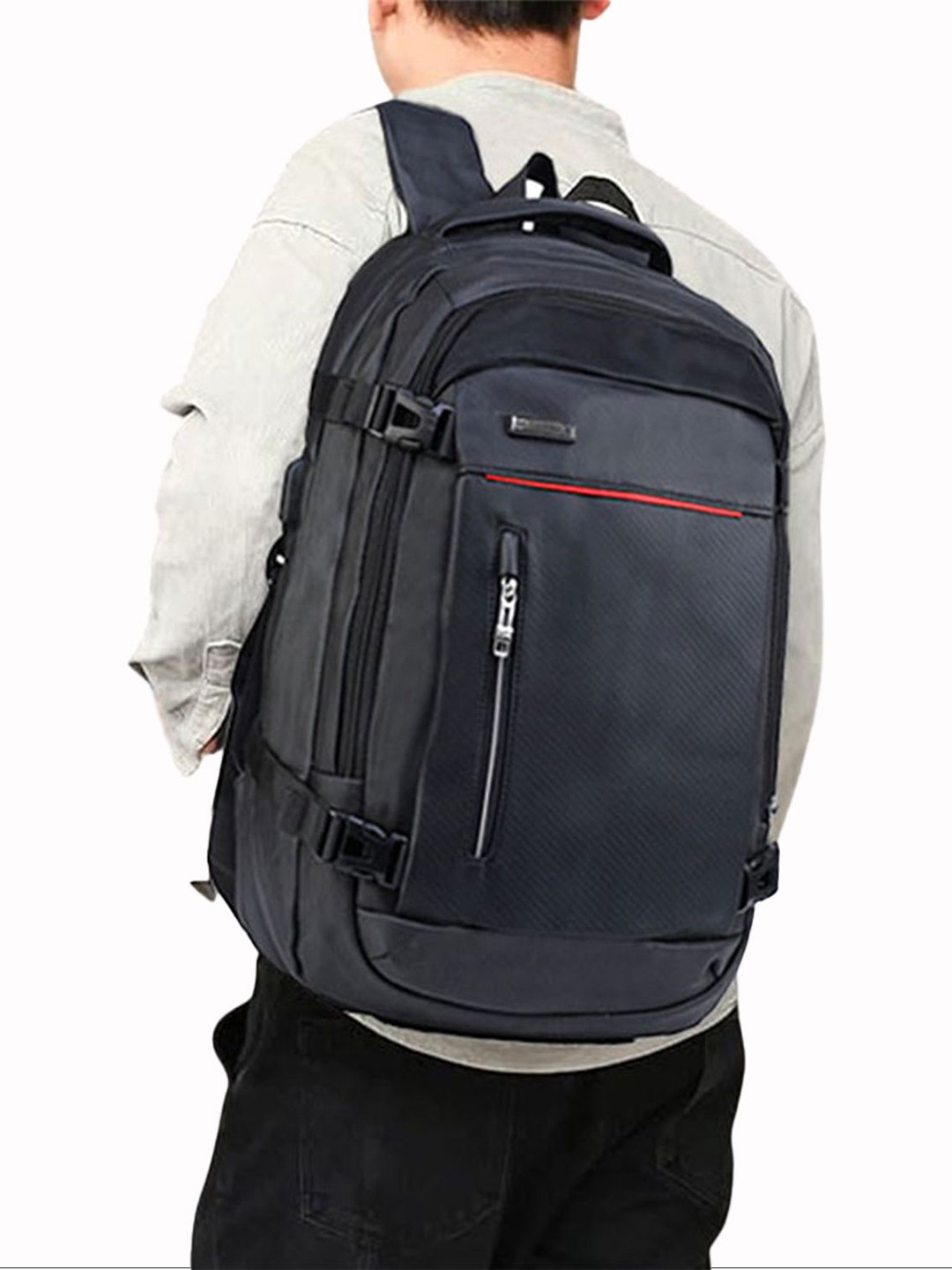 Carry Trip Unisex Backpack with USB Charging Port