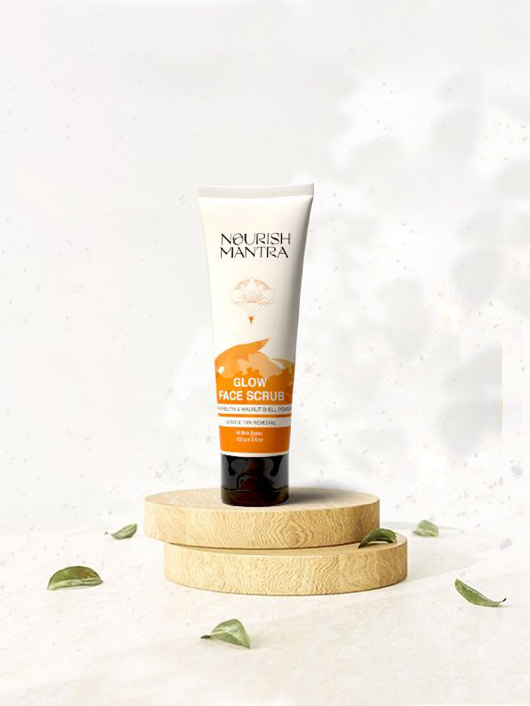 Nourish Mantra Glow Face Scrub With Walnut Shell Powder & Alpha Arbutin - 100 g