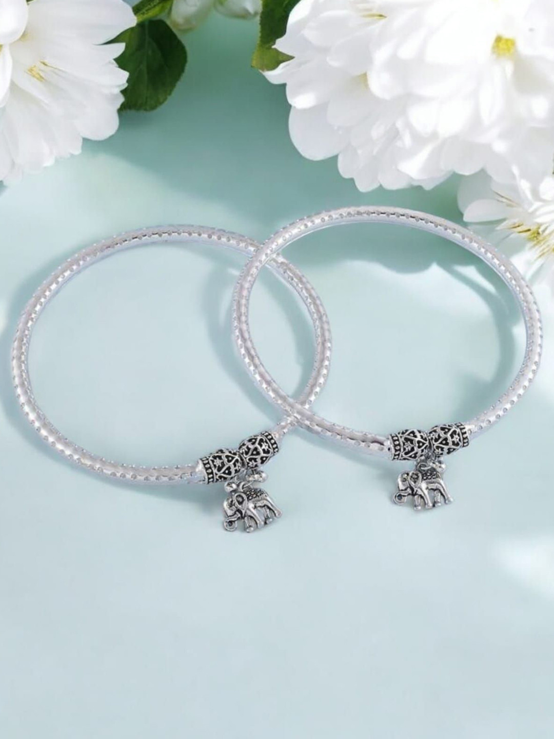 Jaynen Elephant Simple Kada Anklet