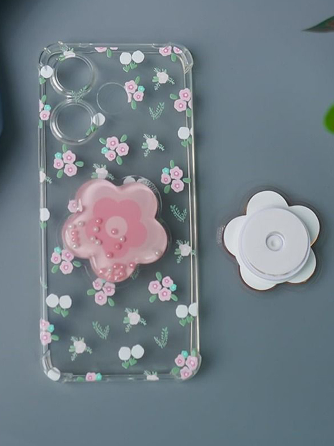 PEEPERLY Floral Printed Xiaomi Redmi 13 5G Cute Korean Floral Gripper Back Case