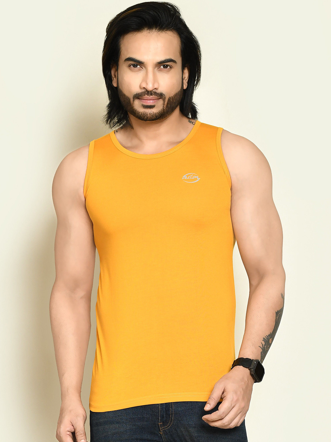 RAPL Gym Vests M_Sd_PS_Sando_Yellow_S