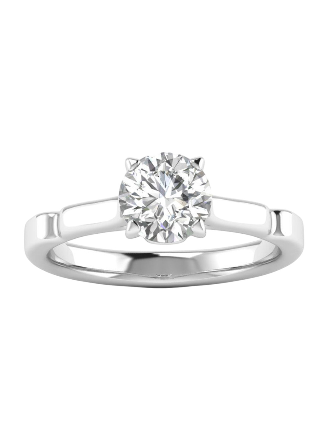 AJRETAIL 14KT 1 Carat Lab Grown G Color VS2 Clarity Diamond Ring - 3.02g