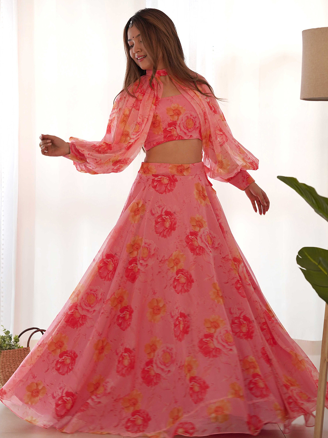LABELKBBRAND Printed Ready to Wear Lehenga & Choli