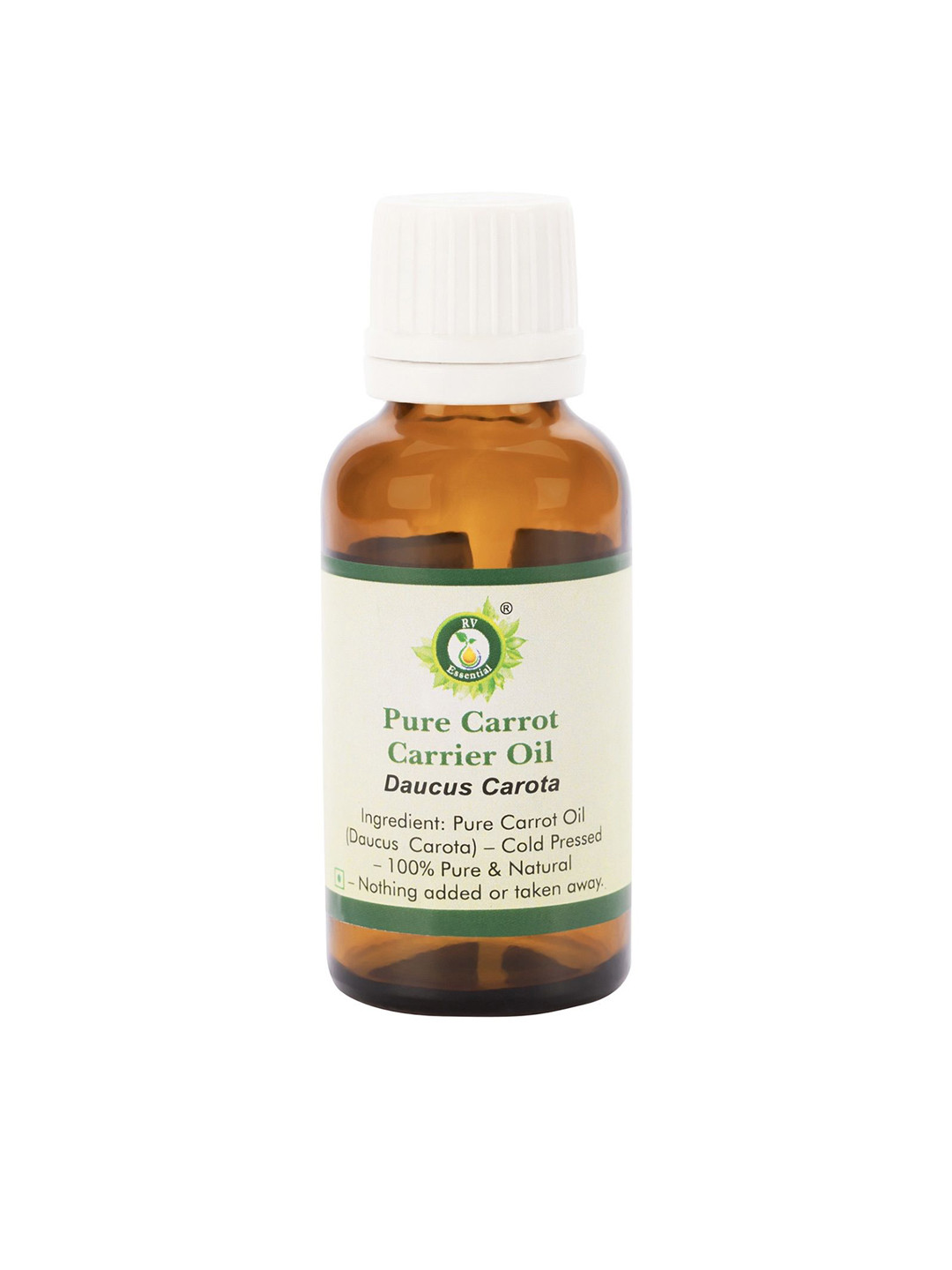 R V Essential Pure Carrot Alcohol Free  Carrier Oil - 15 ml