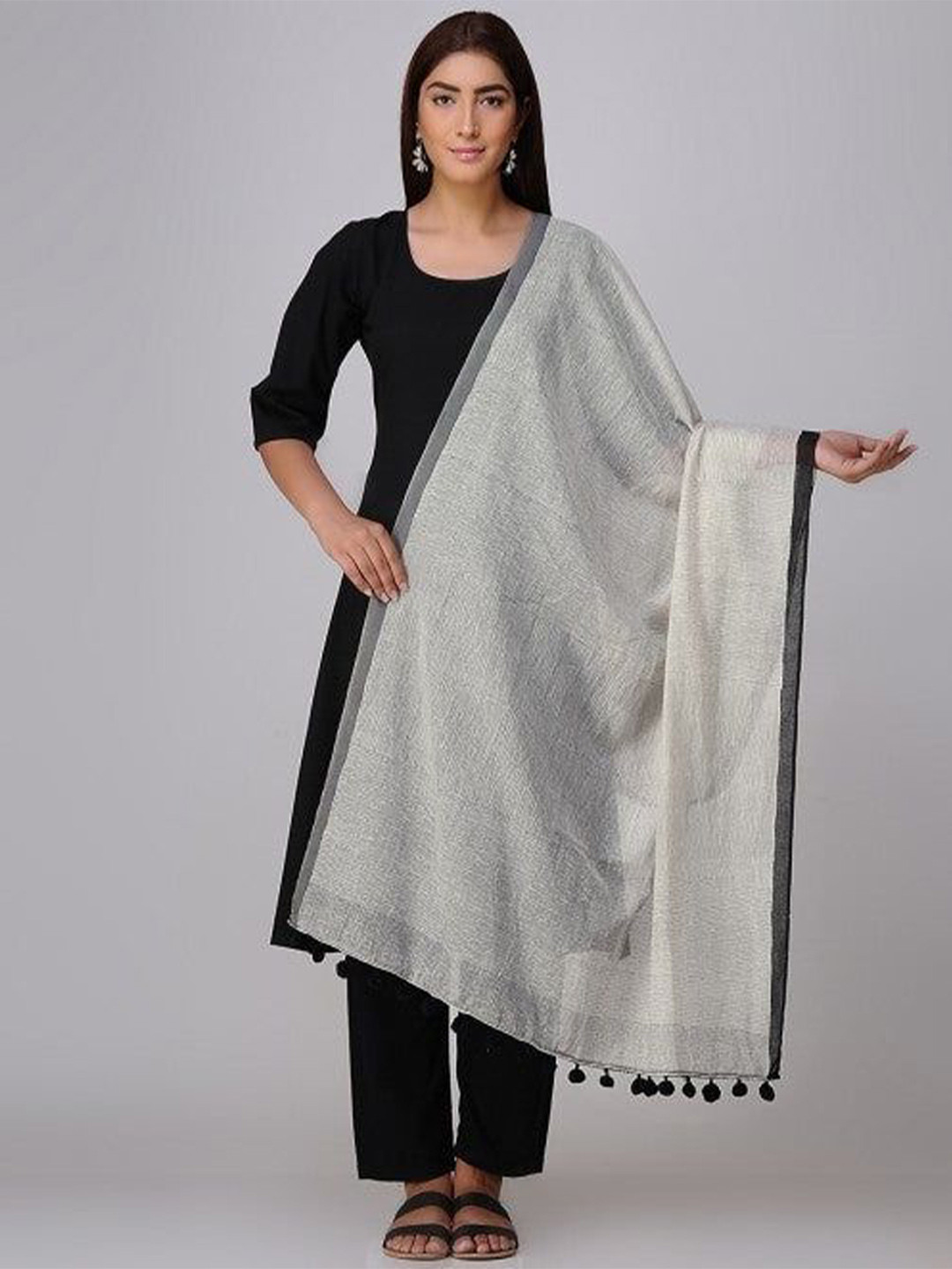 Banana Labs Breakeven Abstract Printed Cotton Dupatta