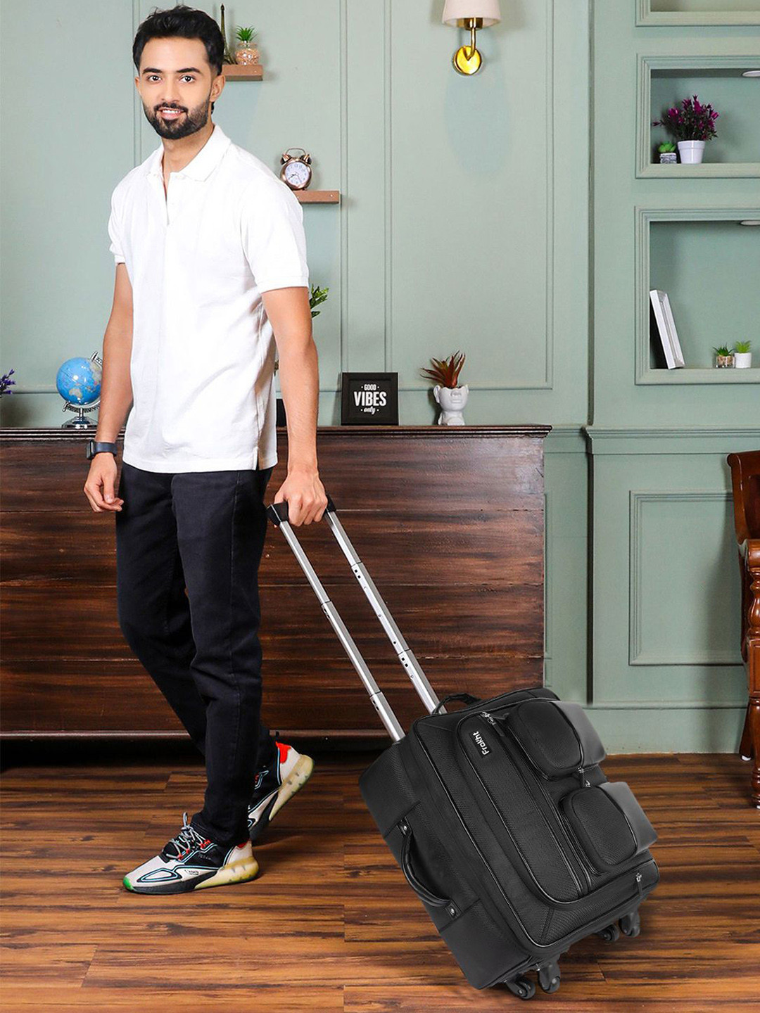 Frokht Soft-Sided Small Trolley Bag