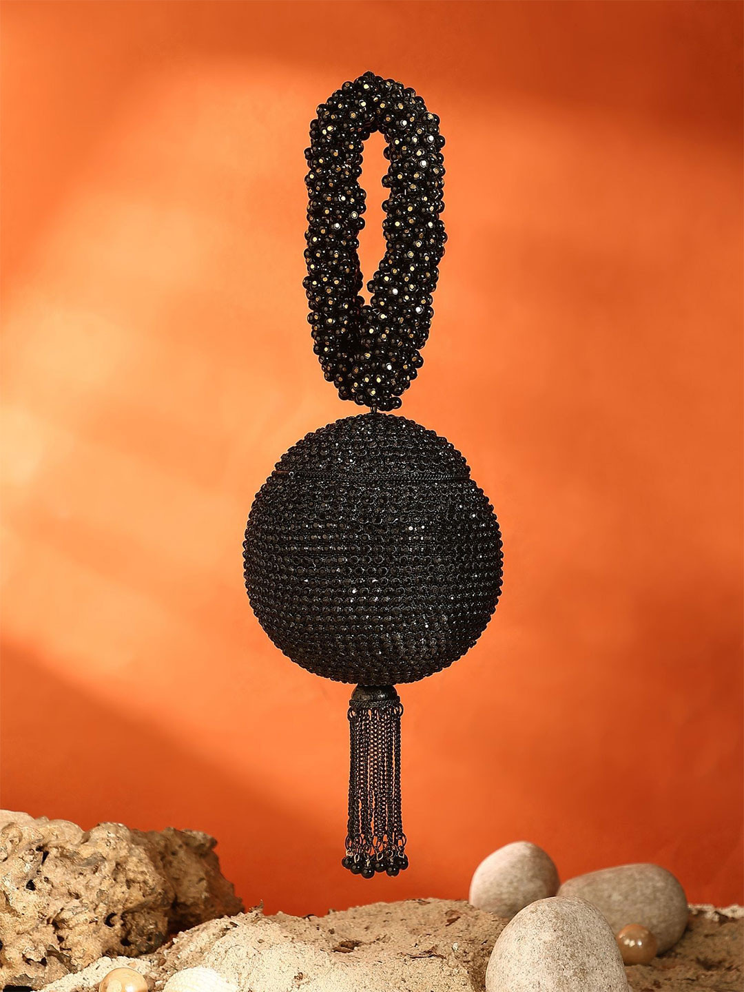 DCI Bridal Embellished Tasselled Purse Clutch