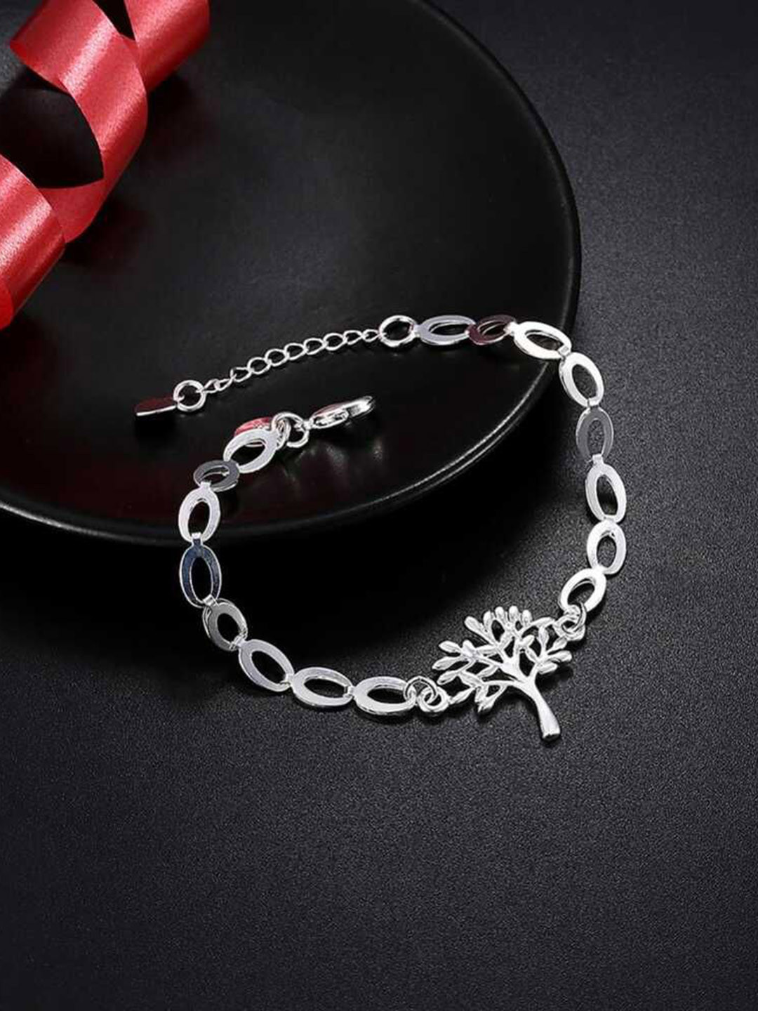 Bling Queen Tree Of Life Chain Link Bracelet