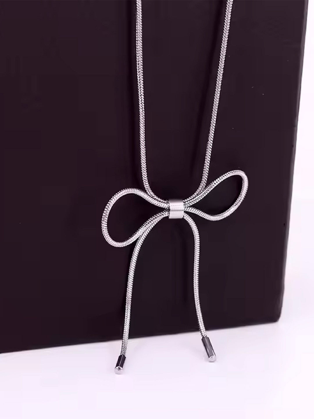 DKane Designs Set Of 3 Stainless Steel Silver-Plated Minimal Chain