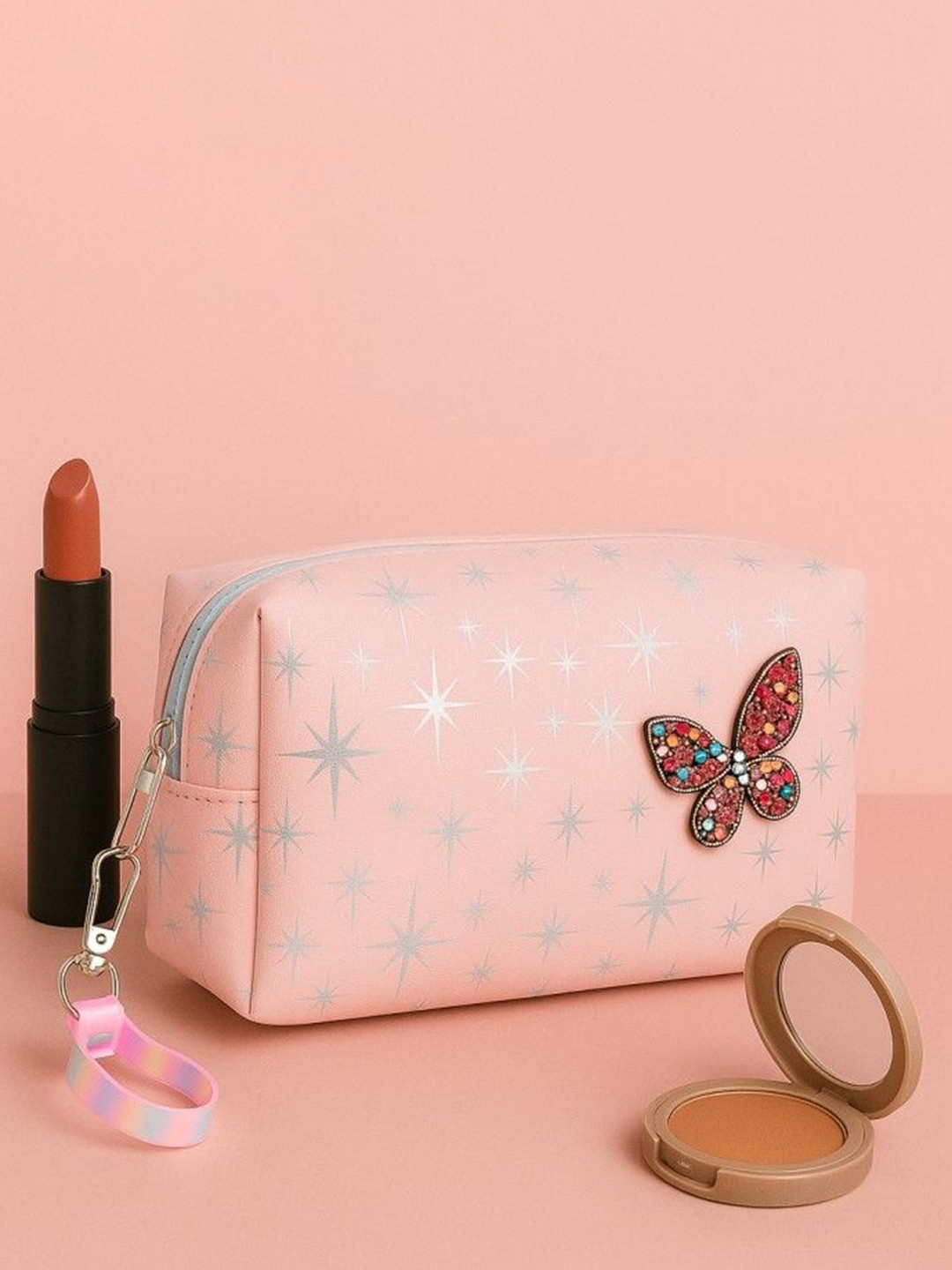 NFI essentials Embellished Cosmetic Makeup Pouch