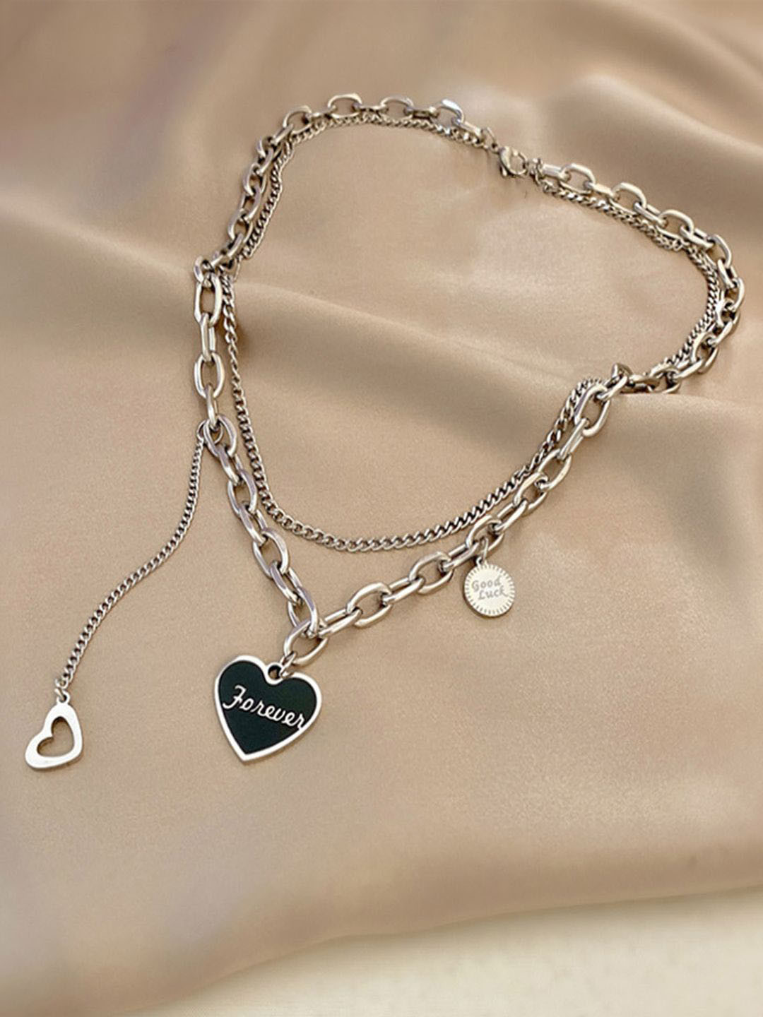 Krelin Heart Engraved Forever Necklace